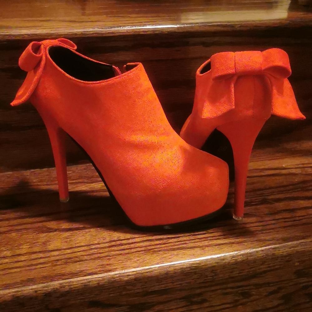 Red Velvet Stilettos Heels